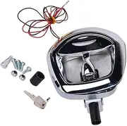 Power Operated Central Locking Handle Whale Tail Lock Lock T-style Whale Tail Lock T-Lock Recessed Folding 12V Secure, Chrome（ A7892-4116）
