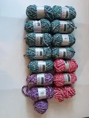 Sundance Sassy Spray polyester yarn lot of 13+ skeins