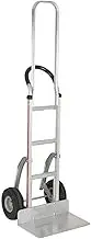 Car End Pipes Aluminum Hand Truck, Horizontal Loop Handle with Vinyl Sleeve, 20" X 12" Aluminum Extruded Plate Home Hand Truck