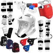 [adidas] Taekwondo Custom Ultimate Sparring Gear Set w/Optional Accessories - White