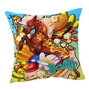Cool Rudicorn Salty Junk Food Cushion Cover