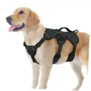 Escape Proof Dog Harness, Soft Padded Full Body Pet Large (Pack of 1) Black