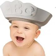 Baby Shower Cap - Double Layer Visor Hat | Adjustable Waterproof Cap for Shampooing, Hair Washing, Eye and Ear Protection