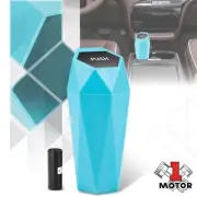 0.5L Sky Blue Car Trash Garbage Compact Cup Holder Can w/ Removable Lid