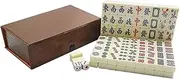 JunZheHub Chinese Mahjong Game Set with Travel Case for Adults and Kids