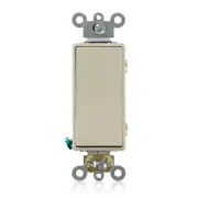 20 Amp Decora plus Commercial Grade Double Pole Rocker Switch, Ivory 5622-2I
