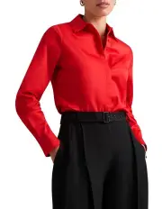 [David Lawrence] Linnea Cotton Shirt in Chilli