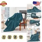 Premium 62"x84" Sherpa Heating Blanket with Auto Shut-Off & Overheat Protection