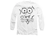 SpongeBob SquarePants Unisex Adult Sketch Smile T-Shirt (White) - UTTV10582