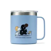 Snoopy 75th Anniversary Friendship Stan Mug Cup Snoopy Woodstock 14.2 fl oz