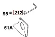Command Throttle Original Engine Lawn Mower Briggs & Stratton 691812