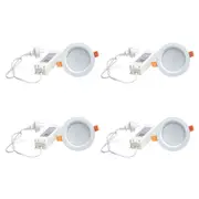 4PK SLH 10W RGBW WiFi Bluetooth Downlight For Smart Home Alexa/Google White