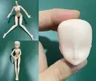 DIY Doll Two-dimensional 24cm Doll Makeup Head for Kids Girls Doll Toy Gift
