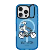 iPhone 16 Pro Impact Ring Stand Case MagSafe Compatible Skater JOHN (Cycling)
