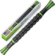 EcoEarth Muscle Roller Stick, Body Massage Stick Lymphatic Drainage Massager for Arm, Shoulder, Back & Leg Myofascial Release, Personal Handheld Massagers, Trigger Point Fascia Massage Tool