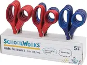 Schoolworks 5 Inch Blunt Kids Scissors, Classpack of 12 (153520-1004)