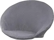 Baoblaze Super Soft Jacquard Fabric Saucer Chair Slipcover Anti-Slip High Stretch Removable Polyester Moon Chair Cover for Adults Furniture Protection Washable - Light Gray