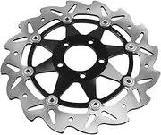Motorbike 2PCS Front Brake Disc Rotors Compatible With Kawasaki ZXR GPZ ZZR 250 600 Z750 Ninja ZX6R ZX12R Black