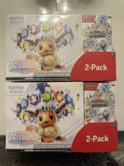 Pokemon Prismatic Evolution ETB & Booster Bundle 2 Pack In Hand SHIPS NOW