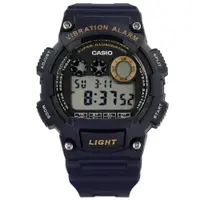 在飛比找蝦皮商城優惠-CASIO 卡西歐 計時電子橡膠手錶-深藍色 W-735H-