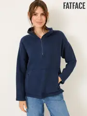 FatFace Navy Thea Half Neck Sweatshirt (E79229) | $127