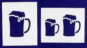 Beer Large-2 Piece Stencil Set 14 Mil 8" X 10" Painting/Crafts/ Templates