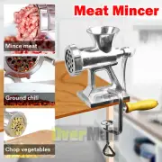 Manual Meat Grinder Mincer Stuffer Sausage Pasta Filler Maker Machine Table Hand