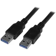 StarTech.com USB3SAA3MBK USB 3.0 - 5Gbps USB-A to USB-A Cable - 3m - Black USB 3.0 - A to A - M/M [USB3SAA3MBK]