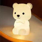 LED Night Light for Kids 16 Color Changing Kids Night Light,Portable Rechargable Nightlight for Kids Room,Silicone Baby Night Light for Kids Toys