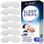 90pcs Mouth Sleep Tape Strips Nose Breathing Less Snoring Improve Sleeping