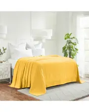 Superior Basketweave All-Season Cotton Blanket