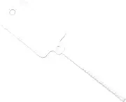 100pack/lot Key Tags with Serrated Tension Flexible and Durable Plastic Straps for Secure Labeling(White)