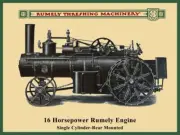 Rumely Threshing Machinery 16hp Steam Engine NEW Metal Sign: 12x16 Ships Free