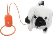 SUPVOX Interactive Plush Dog Realistic Walking Barking Tail Wagging Engaging Family Fun Skill Development for Battery Operated Small