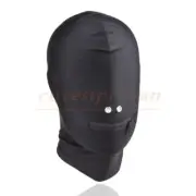 New Head Hood Harness Zip Open Mouth Mask Restraints Roleplay Headgear Binding