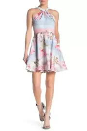 Ted Baker London Umerta Floral Skater Minidress Ted Baker Sz 4 US Sz 12 $279