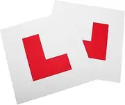 2pcs Car Accessories Car Stickers Learner Plates New Driver Plates Auto Accessories Magnetic for Car Magnetic l Plates Car Supplies GRIRIW