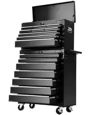 [Giantz] Chest Trolley 16 Drawers Tool Box in Black