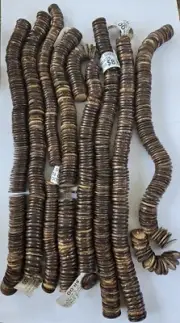 About 1,000 Natural Coconut Shell Beads Flat Spacers Brown Jewelry Making DIY