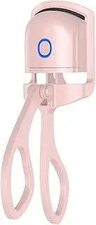 Portable Heated Eyelash Curler Type C Rechargeable Fast Heating Tool Mini Pink