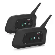 2-Packs EJEAS V6 Pro Motorcycle Helmet Bluetooth 5.1 technology Headset Intercom