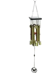 Wind Bell Chime - 26Inches Wooden Wind Bells Outdoor Wind Chimes | Sympathy Deep Tone Melody Garden Decor Outdoor Decoration with 8 Tubes for Balcony & Yard