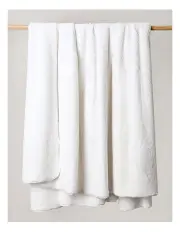 [Heritage] Reversible Sherpa Blanket in White