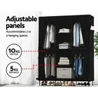 Portable Clothes Closet Canvas Wardrobe Storage Organiser Kids Rack Garment