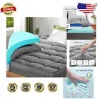 Twin XL 3" Memory Foam Topper - Machine Washable with Non-Slip Fit