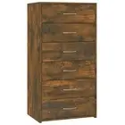 Sideboard with 6 Drawers Chipboard Storage Organiser Multi Colours vidaXL