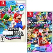 Super Mario Bros. Wonder & Mario Kart 8 Deluxe Switch New Game Special Bundle