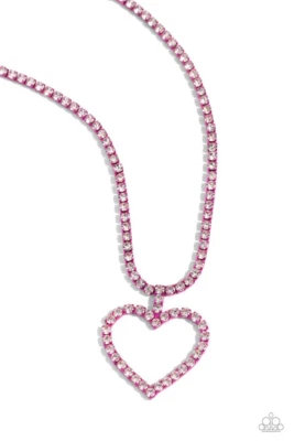 Paparazzi Flirting Famcy Pink Necklace NWT