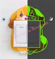 Wall Light Switch Case Sticker Cute Night Glow In The Dark Decor Luminous Kids