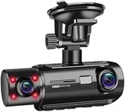 4K Dual Lens Full HD 1080P + 1080P Car DVR Video Recorder 4 IR Night Vision WDR Dual Camera 170 Degree Dash Cam(No CPL No HW,Class 10 32GB Card)